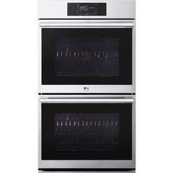 LG STUDIO 30" Electric Double Wall Oven, 9.4 cu. ft. Total Capacity LCD Touch-Screen Control, Instaview, Steam Sous Vide, Air Fry