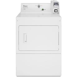 Whirlpool 27 Inch Commercial Gas Vented Single Pocket Dryer with Coin Box