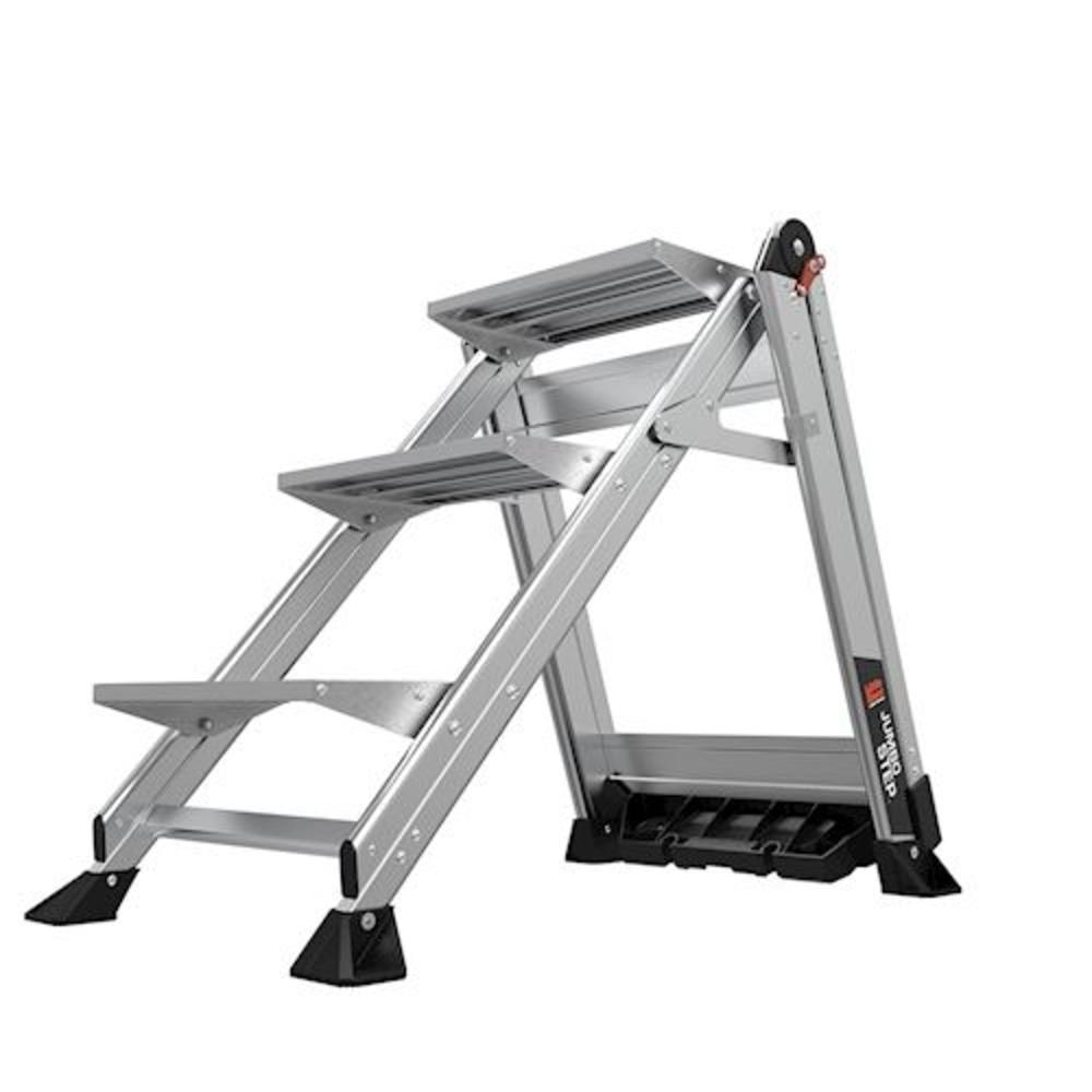 Little Giant Ladder Systems, LLC JUMBO STEP, 3-Step Model - ANSI Type IAA - 375 lb Rated, Aluminum Step Stool with Handrail