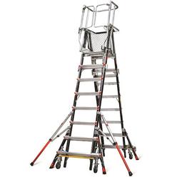 Little Giant Ladder Systems, LLC Little Giant Ladders Little Giant 18515-240 Little Giant Ladders Adj. Cage Pltfrm Lddr,14ft,Fbrglss,375lb  18515-240