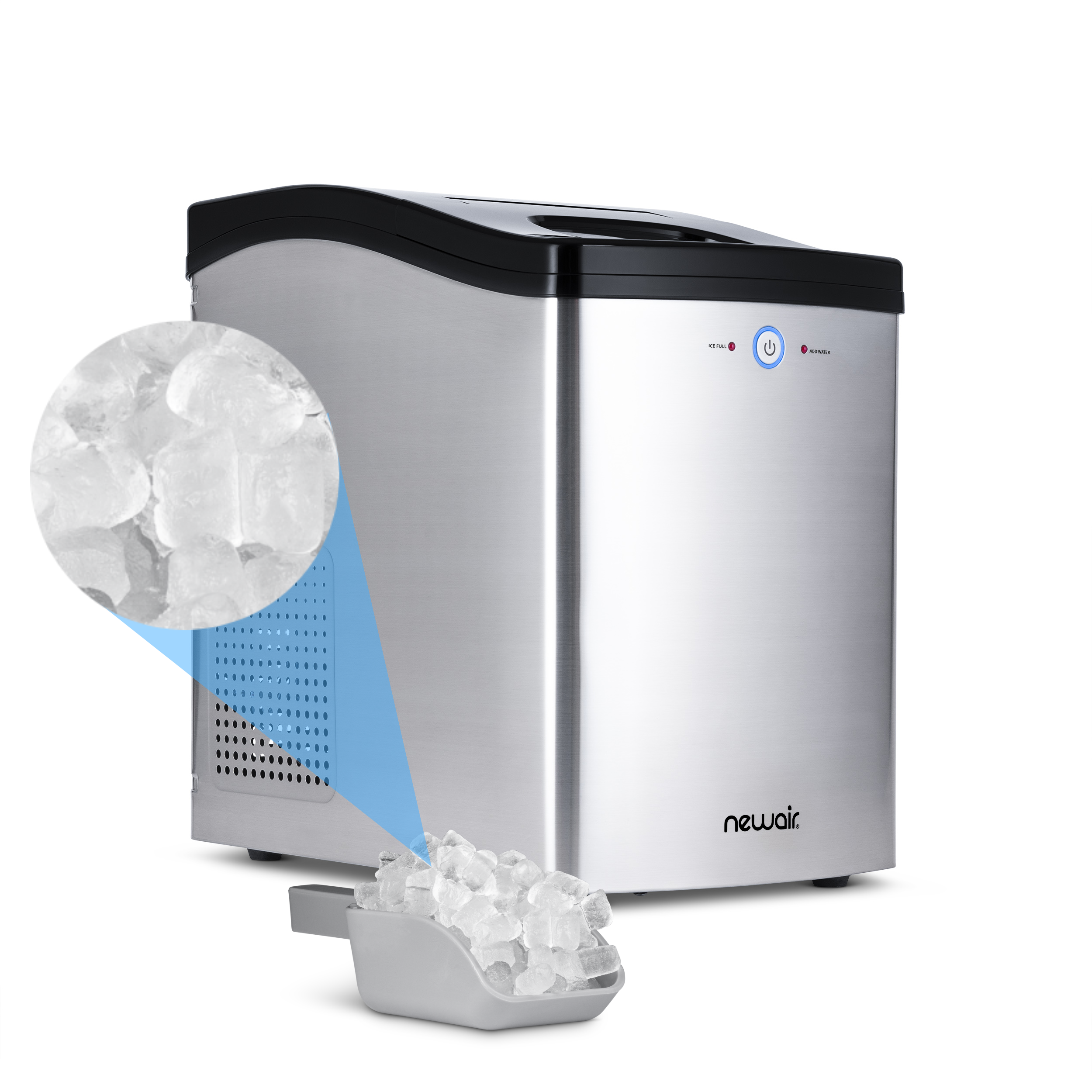 Newair 45lb. Nugget Countertop Ice Maker with Self-Cleaning Function