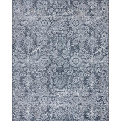 Tayse Rugs Henderson Transitional Floral Blue Scatter Mat Rug