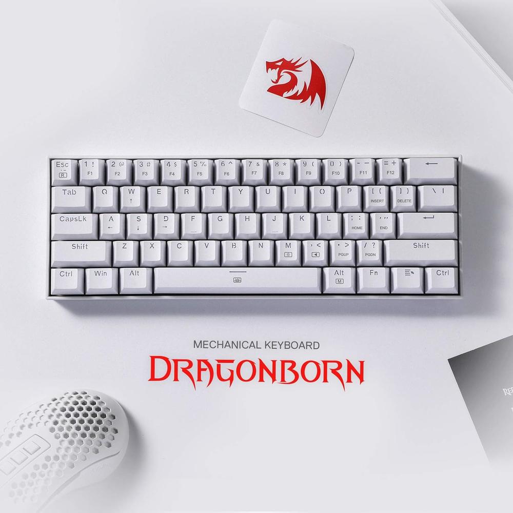 Redragon K630 60% RGB Wired Mechanical Keyboard, Red Switch