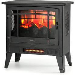 TURBRO Suburbs TS25 Electric Fireplace Infrared Heater - Freestanding Fireplace Stove with Adjustable Flame Effects, Overheating