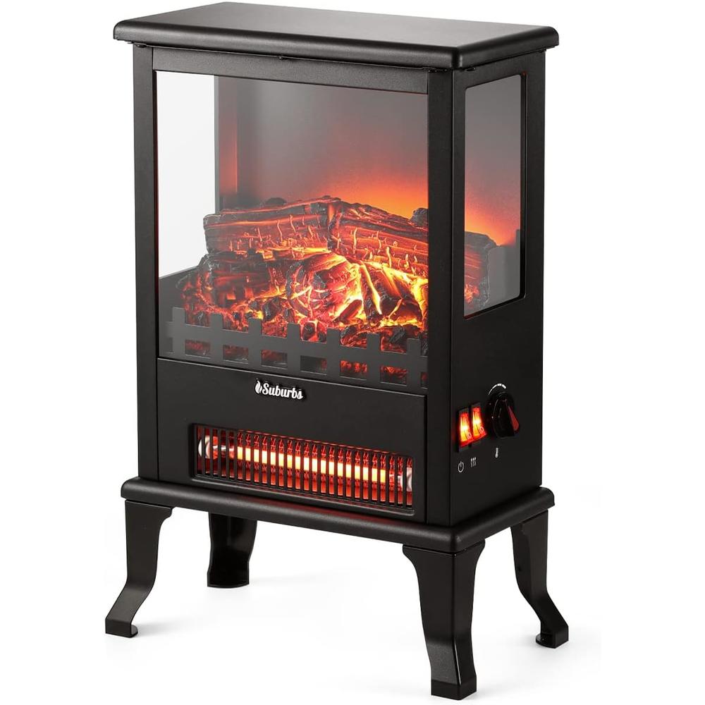 TURBRO Suburbs TS17Q Infrared Electric Fireplace Stove, 19", 1500W