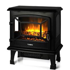 TURBRO Suburbs 20 in. Electric Fireplace Infrared Heater with Crackling Sound, Realistic Flame Effect, CSA Certified
