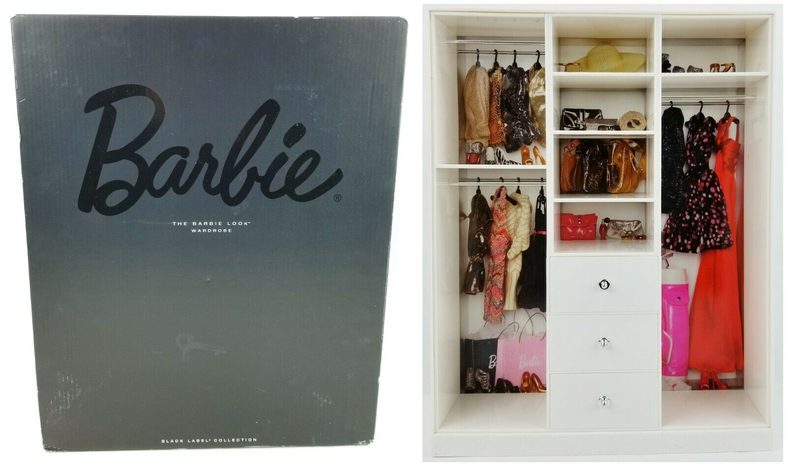 The Barbie Look Wardrobe Black Label Collection 2012 Mattel ...