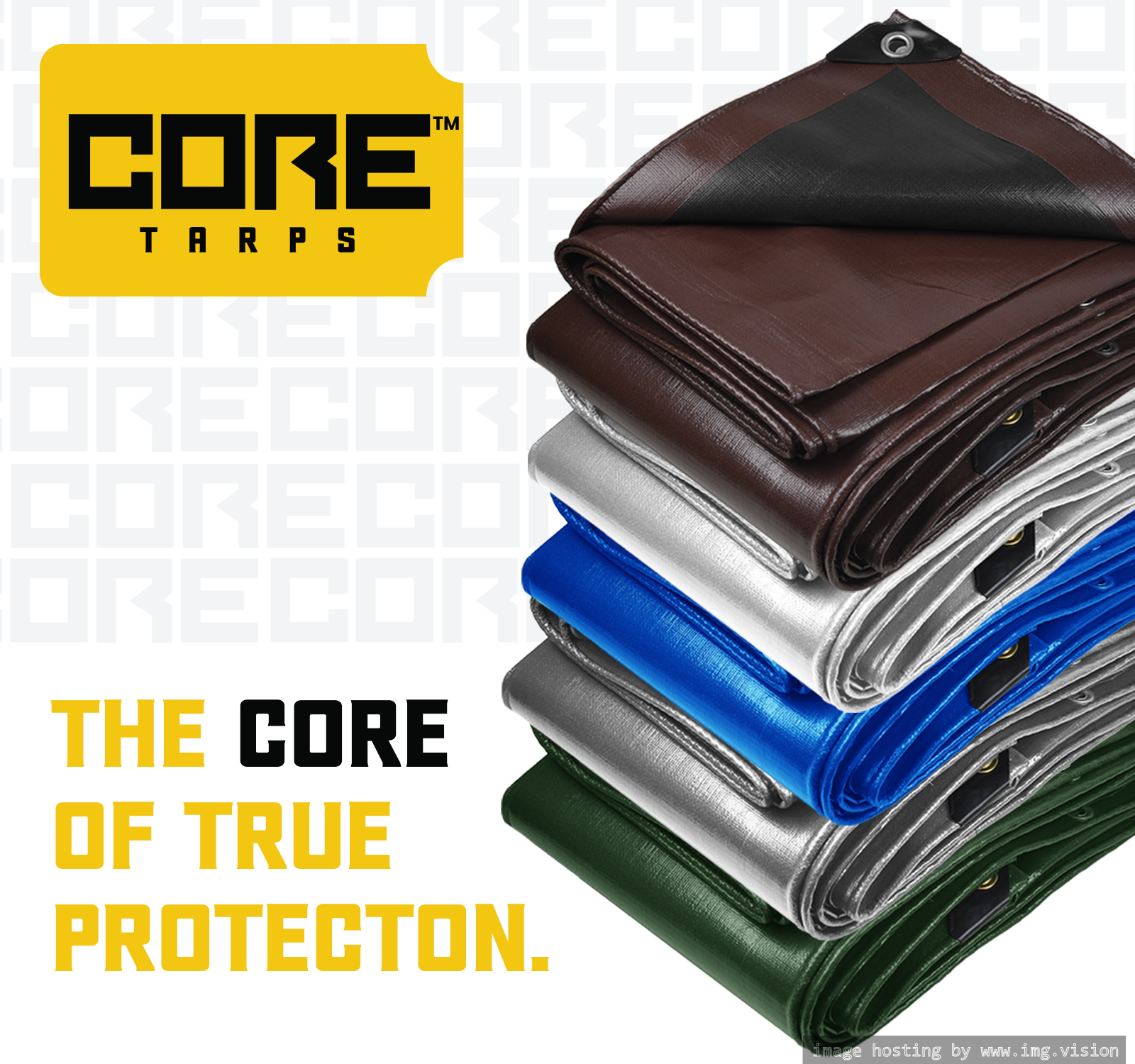 Core Tarps Heavy Duty 10 Mil Tarp Cover 12′ X 20′ Blue UV Resistant, Rip and Tear Proof.