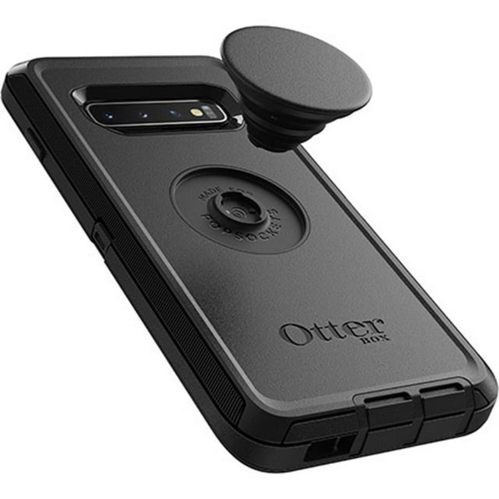 OtterBox + Pop DEFENDER SERIES Case for Galaxy S10 Plus (ONLY) - Black