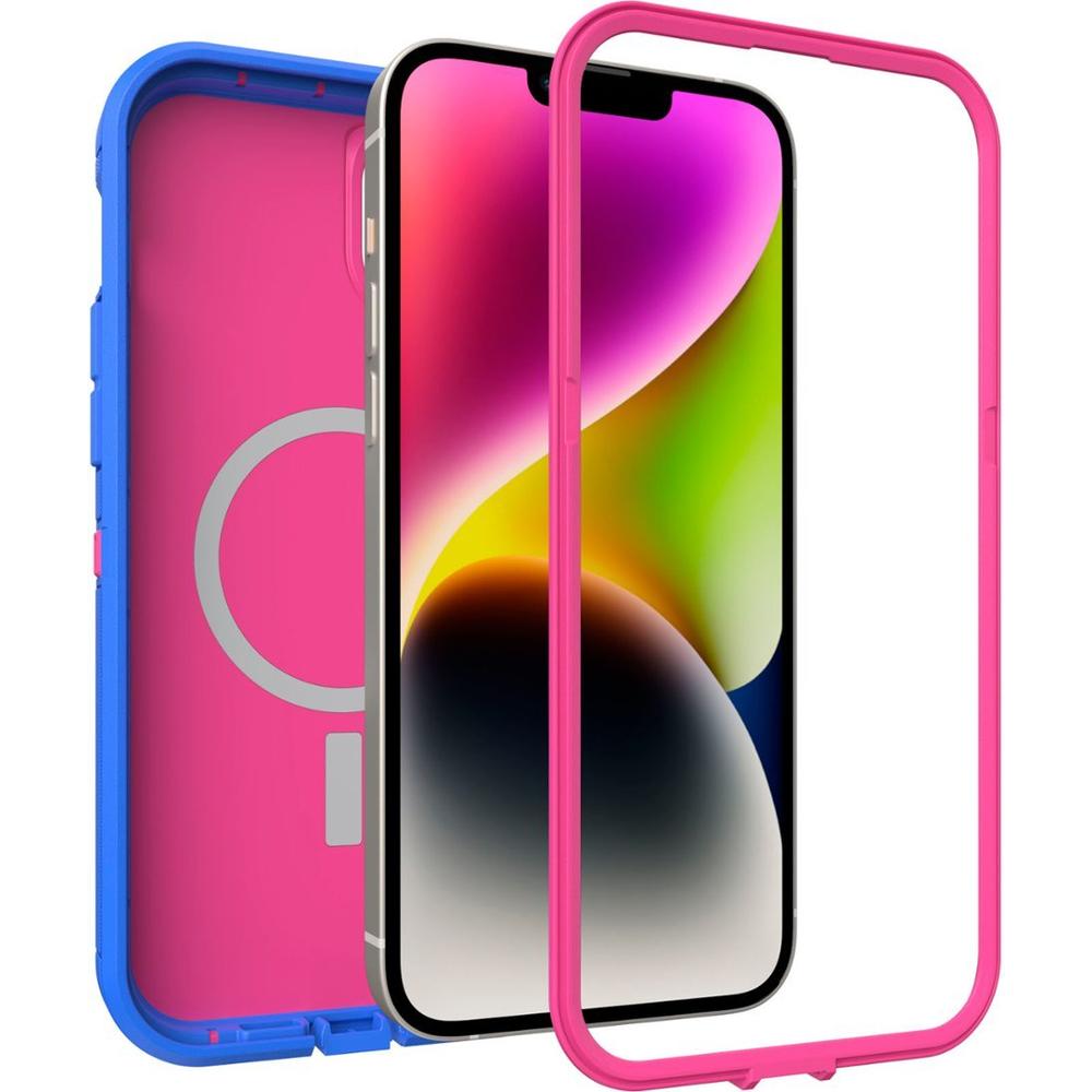 OtterBox DEFENDER SERIES XT Case for iPhone 14 Plus - Blooming Lotus (Pink)