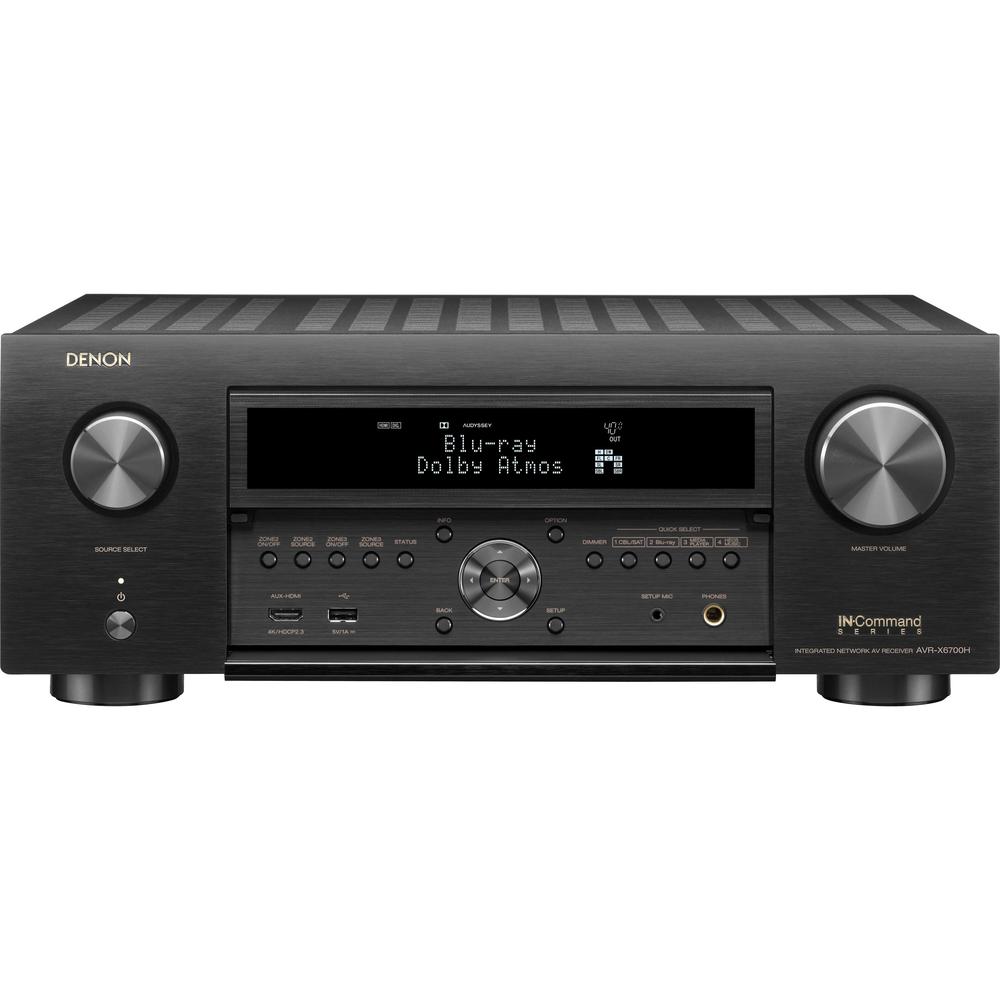 Denon AVR-X6700H 11.2 CH 8K AV Receiver with 3D Audio, HEOS® Built-in and Voice Control