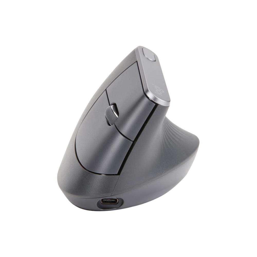 komplikationer lovgivning Fredag Logitech MX Vertical Advanced Ergonomic Mouse, Wireless via Bluetooth or  Included USB Receiver - 910-005447
