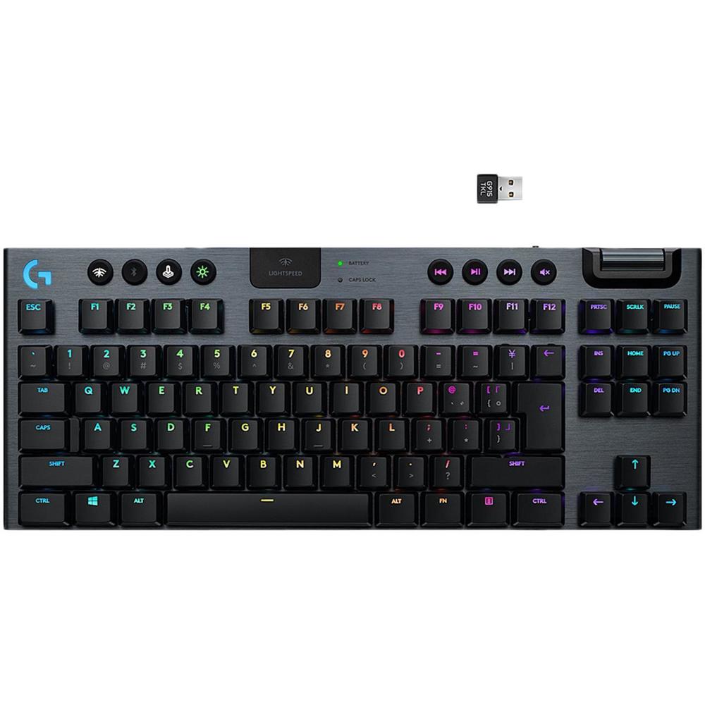 Logitech 920-009512 G915 Tenkeyless LIGHTSPEED Wireless RGB Mechanical Gaming Keyboard - Linear Switch
