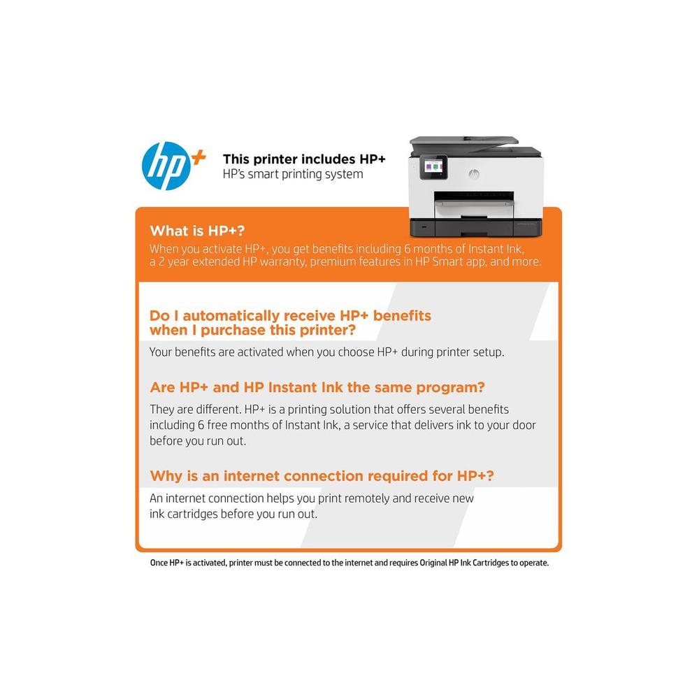 HP OfficeJet Pro 9025e All-in-One Wireless Color Printer, with bonus 6 months free Instant Ink with HP+ (1G5M0A)