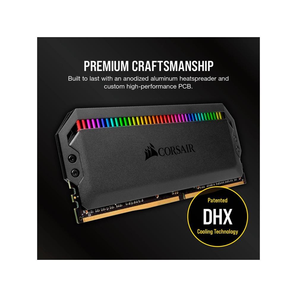 CORSAIR Dominator Platinum RGB 64GB (2 x 32GB) 288-Pin PC RAM DDR5 5200 (PC5 41600) Intel XMP 3.0 Desktop Memory Model CMT64GX5M