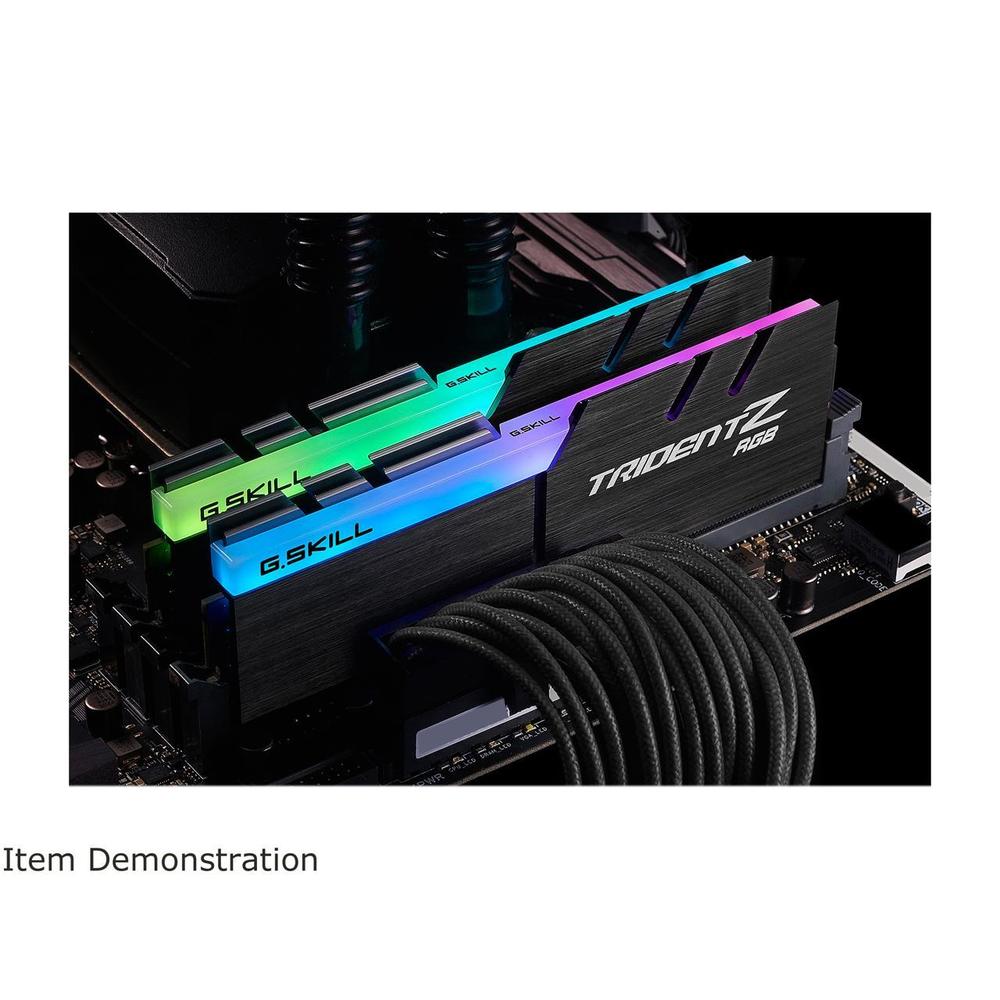 G.SKILL TridentZ RGB Series 16GB (2 x 8GB) DDR4 3000 (PC4 24000) Intel XMP 2.0 Desktop Memory Model F4-3000C16D-16GTZR