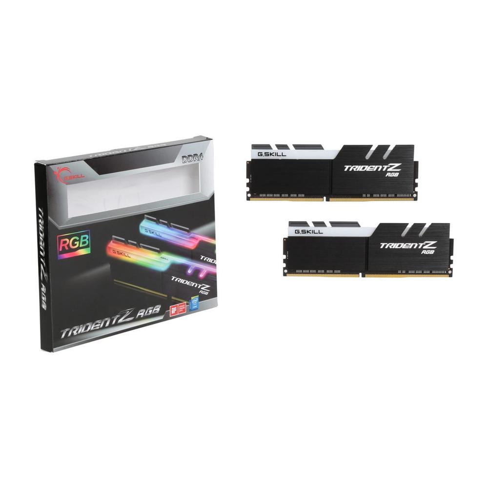 G.SKILL TridentZ RGB Series 16GB (2 x 8GB) DDR4 3200 (PC4 25600) Intel XMP 2.0 Desktop Memory Model F4-3200C16D-16GTZR