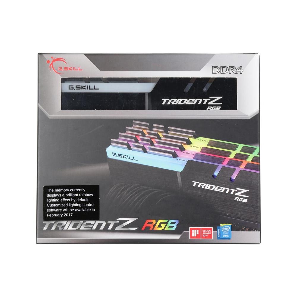 G.SKILL TridentZ RGB Series 32GB (4 x 8GB) DDR4 3200 (PC4 25600) Desktop Memory Model F4-3200C16Q-32GTZR