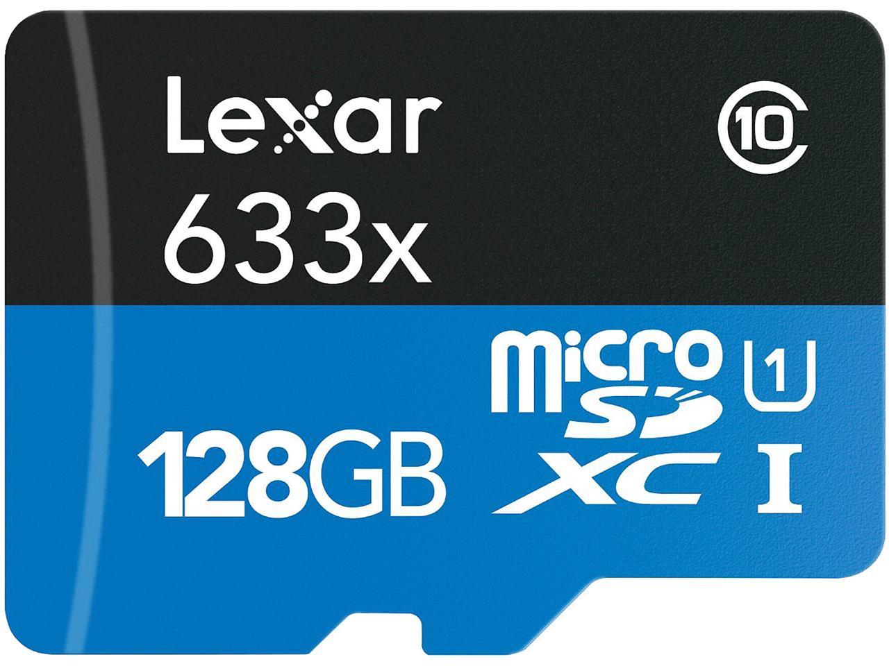 Lexar High-Performance 633x 128GB microSDXC Flash Memory Model LSDMI128BBNL633A
