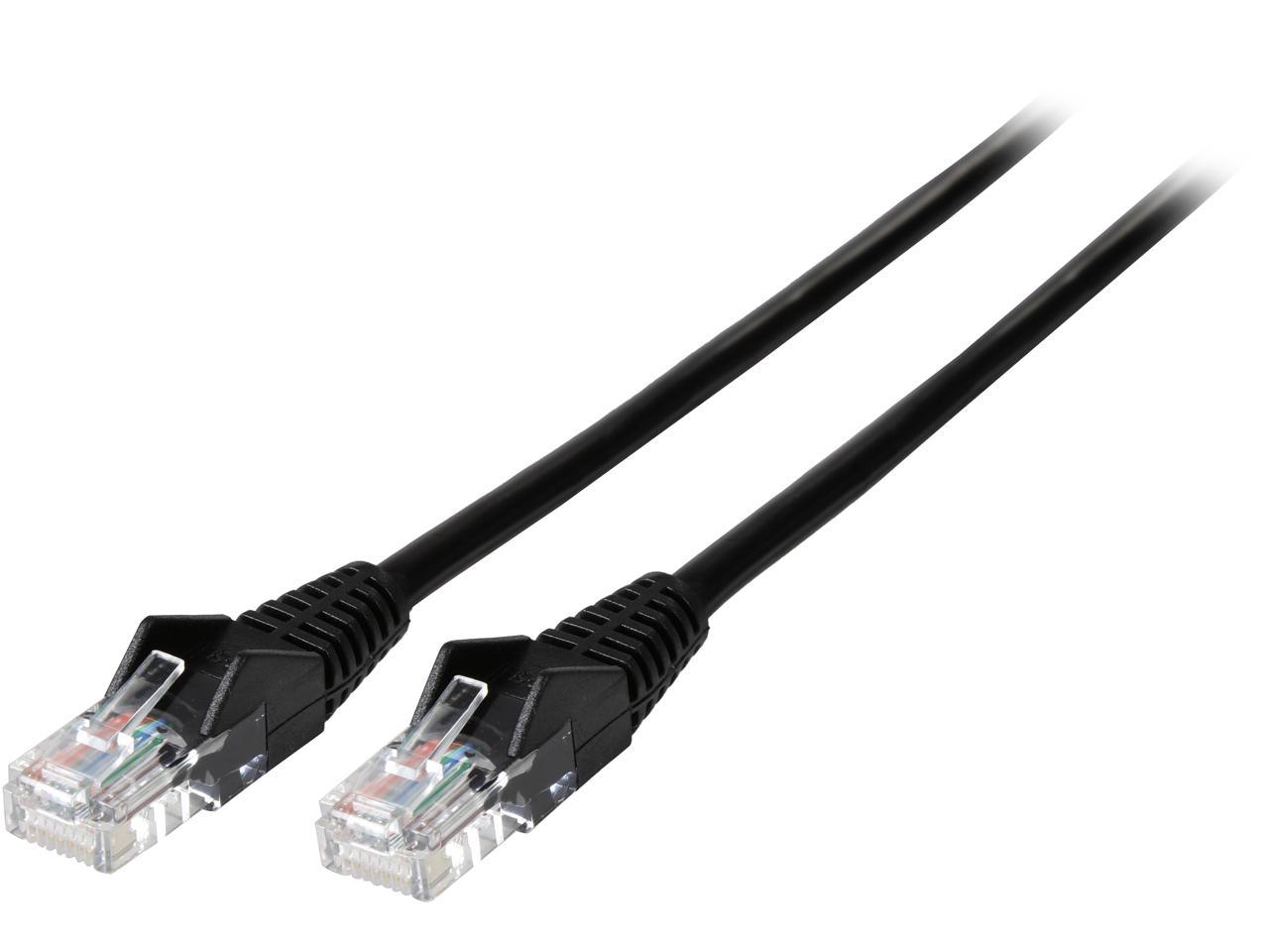 TRIPP LITE N001-006-BK 6 ft. Cat 5/5E Black 350MHz Snagless Molded Patch Cable