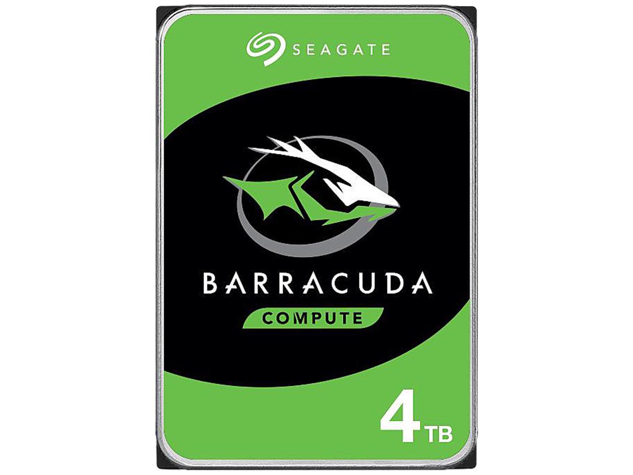 Seagate BarraCuda ST4000DM004 4TB 5400 RPM 256MB Cache SATA 6.0Gb/s 3.5" Hard Drives Bare Drive