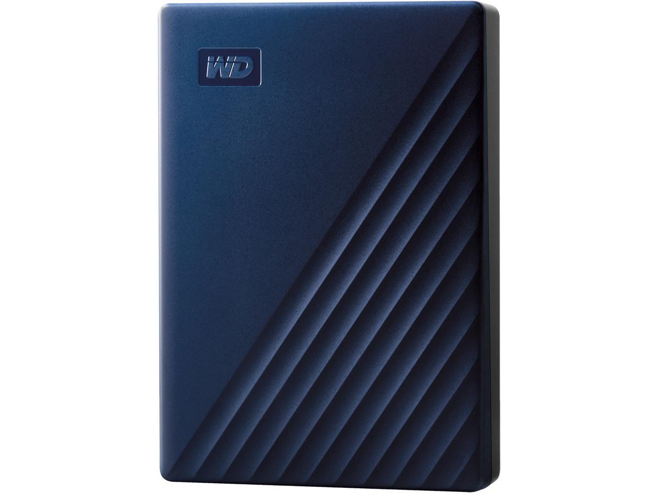 Western Digital WD 4TB My Passport for Mac Portable External Hard Drive Storage USB-C/USB-A 3.2 - Midnight Blue (WDBA2F0040BBL-WESN)