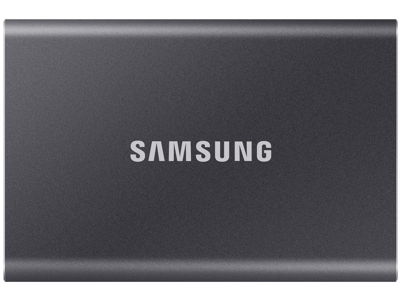 SAMSUNG T7 Portable SSD 1TB - Up to 1050 MB/s - USB 3.2 External Solid State Drive, Gray (MU-PC1T0T/AM)