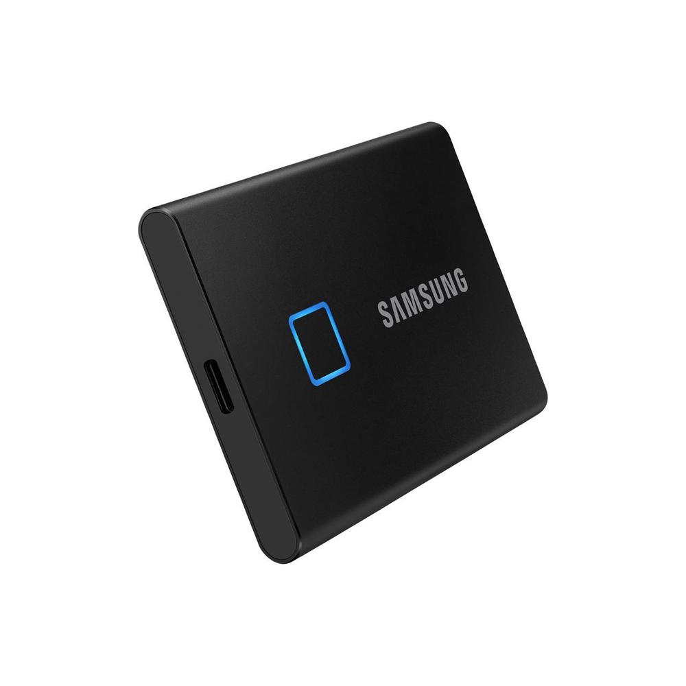 SAMSUNG T7 Touch Portable SSD 2TB - Up to 1050 MB/s - USB 3.2 External Solid State Drive, Black (MU-PC2T0K/WW)