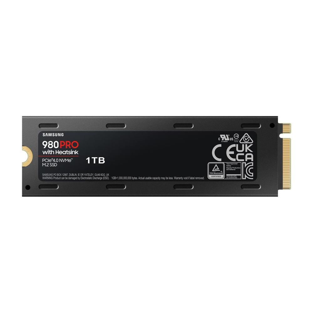 SAMSUNG 980 PRO Heatsink M.2 2280 1TB PCI-Express 4.0 x4 V6(12xL) V-NAND 3bit MLC Internal Solid State Drive (SSD) MZ-V8P1T0CW.