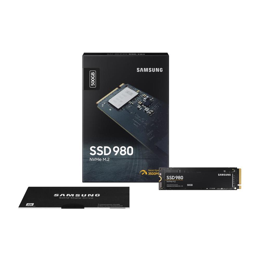 SAMSUNG 980 M.2 2280 500GB PCI-Express 3.0 x4, NVMe 1.4 V-NAND MLC Internal Solid State Drive (SSD) MZ-V8V500B/AM