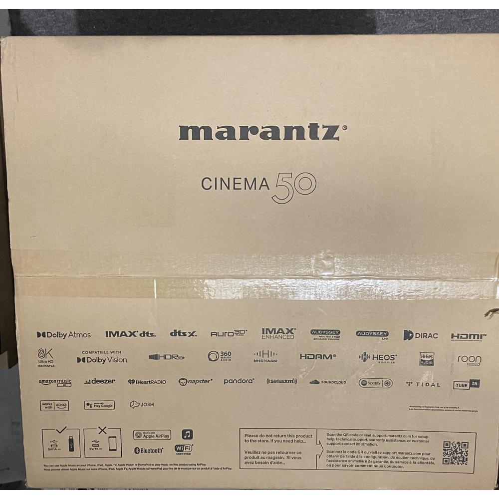 Marantz Cinema 50 Home Theater 9.4 Channel Receiver with Dolby Atmos®, DTS (2022-23)