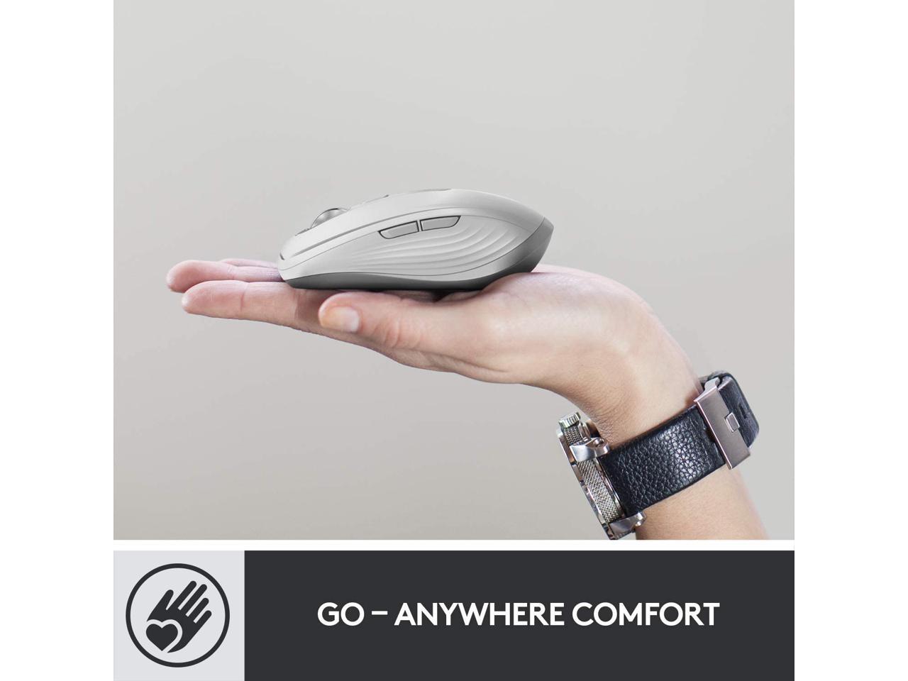 Logitech MX Anywhere 3 Compact Performance Mouse, Wireless, Comfort, Fast Scrolling, Any Surface, Portable, 4000DPI, Customizabl