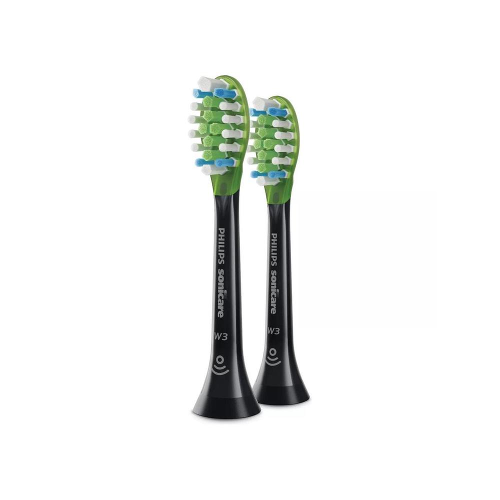 Sonicare HX9042/95 C3 Premium Plaque Control Standard Sonic Toothbrush Heads, Black 2 Pack