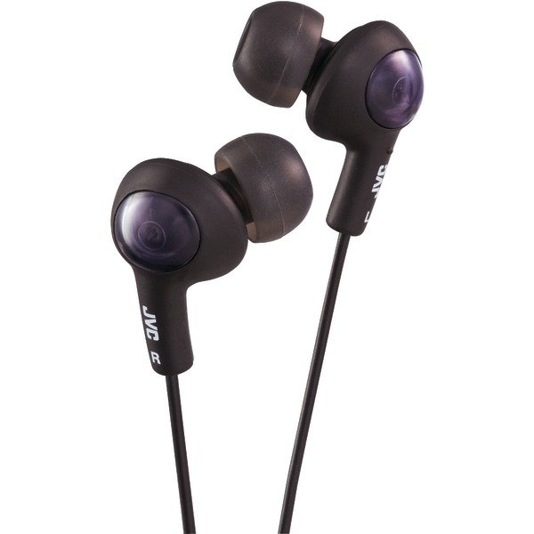 JVC(R) JVC HAFR6B Gumy Plus Earbuds with Remote & Microphone (Black)