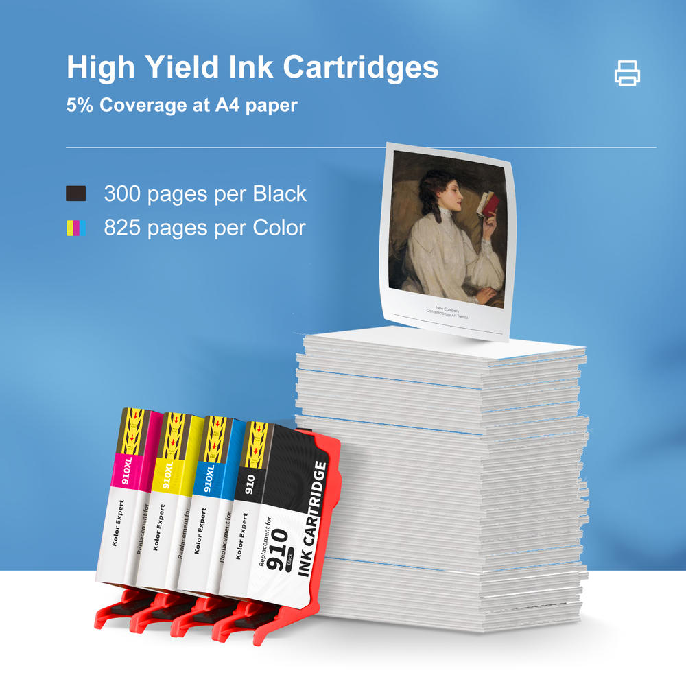 SAHEY HP 910 | SAHEY SUPRINT Remanufactured 4-Pack High-yield Ink Cartridge