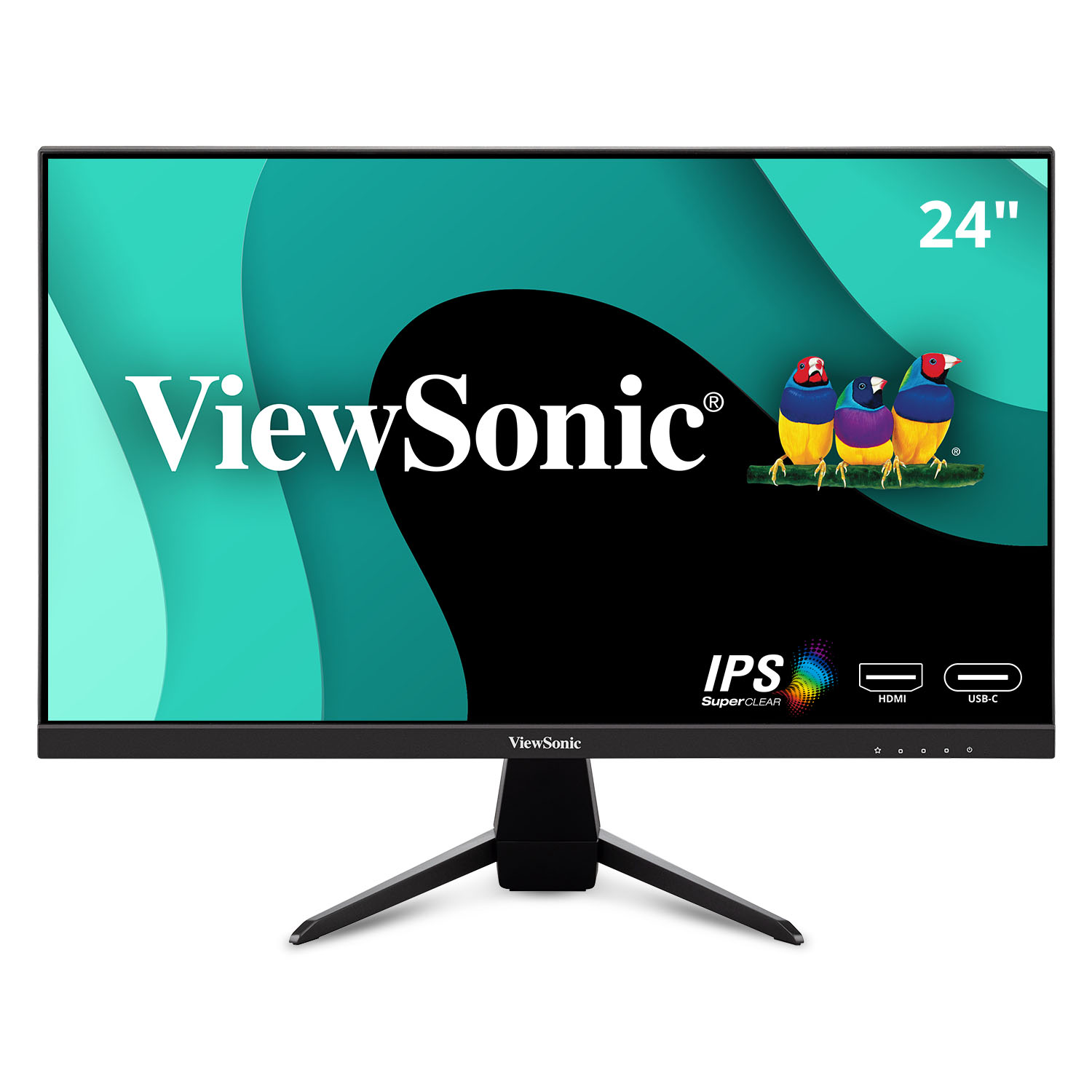 Viewsonic Corporation ViewSonic VX2467U 24 Inch 1080p Monitor with 65W USB C, Ultra-Thin Bezels, HDMI, and VGA input
