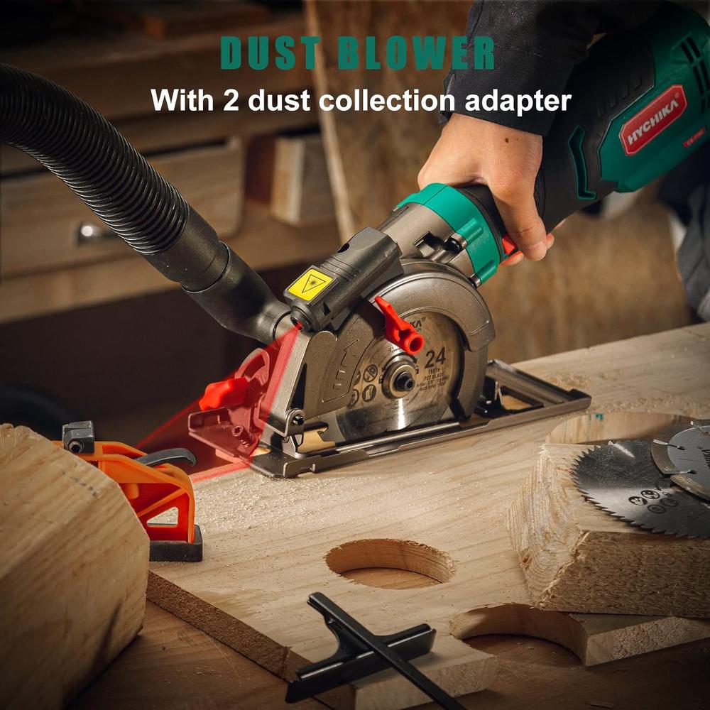 Hand Saw POPOMAN 20V Cordless Mini Circular Saw With Laser Guide