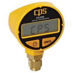 CPS Pro-Set VG200 Pro-Set Vacuum Gauge: 1/4 in Flare, Digital, 0 to 99, 000 Microns  VG200