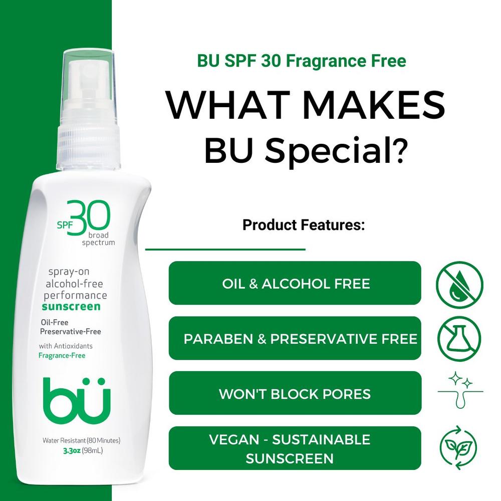 BU SPF 30 Ultrafine WOWmist Sunscreen - Fragrance-Free 3.3oz