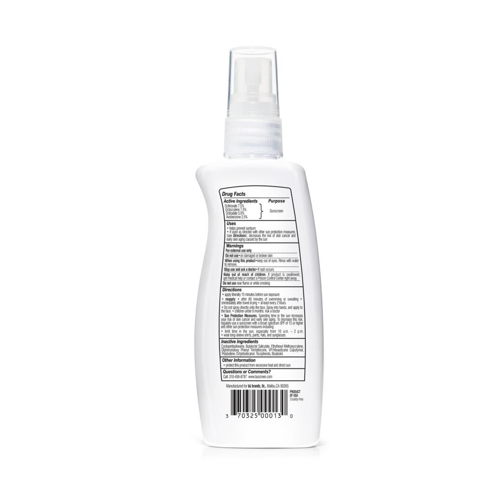 BU 3-Pack (3.3oz) SPF 30 Alcohol-Free Sunscreen Spray- Fragrance Free