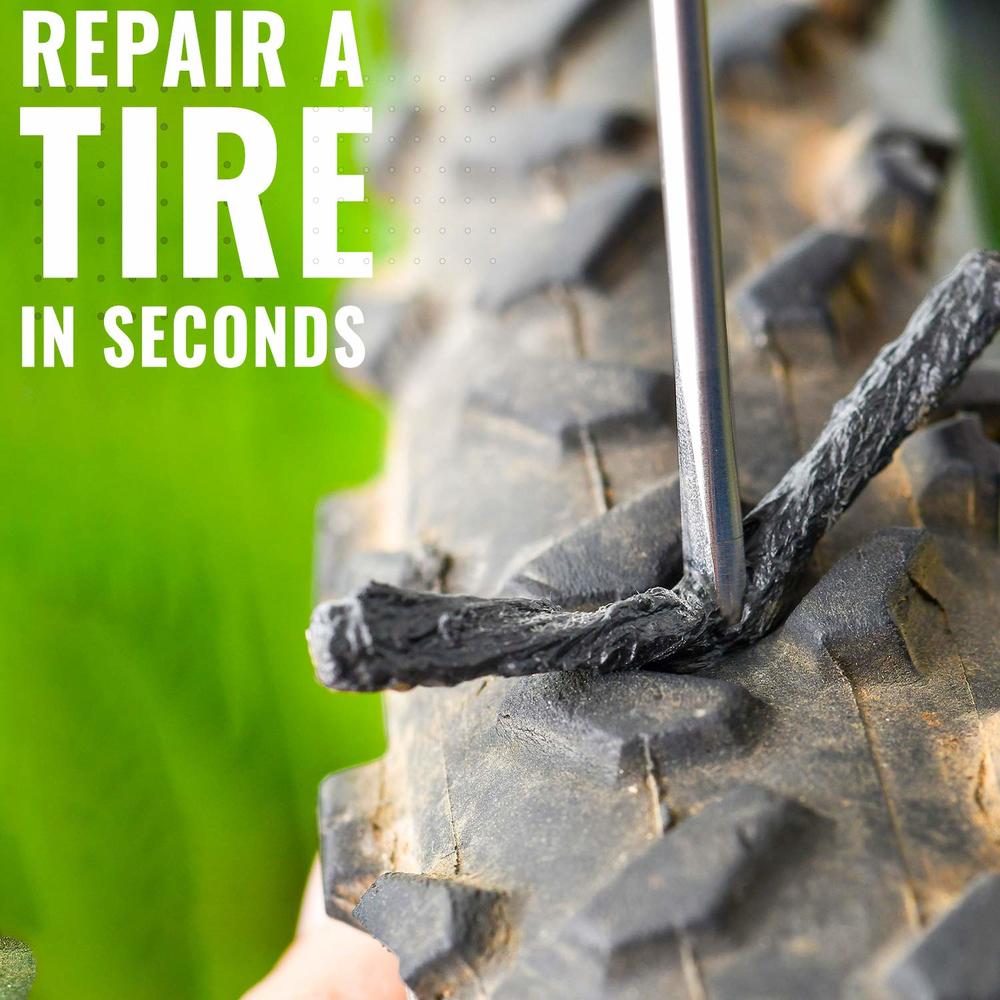 PRO BIKE TOOL Tubeless Tire Repair Kit Black - MTB & Road Bicycle Tires