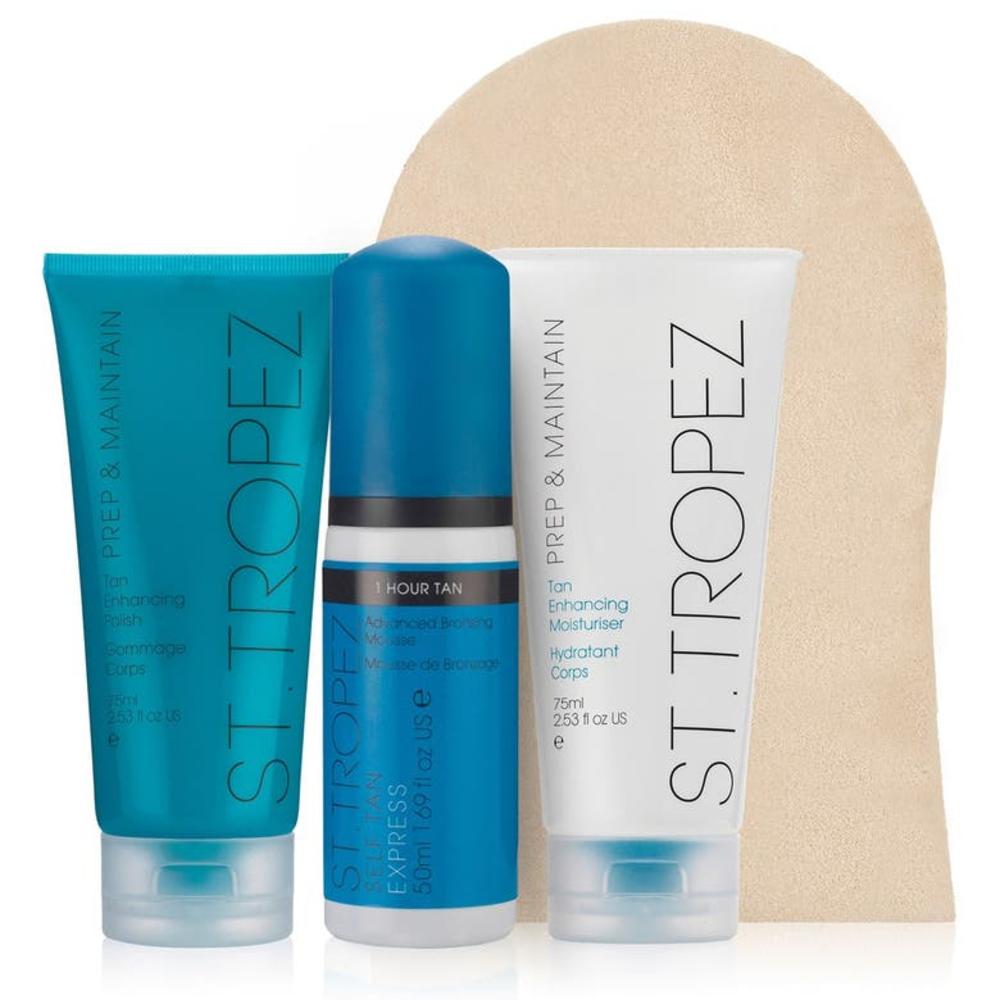 St. Tropez ST TROPEZ EXPRESS STARTER TANNING KIT 4pc INCLUDING MIT, TAN, LOTION - NEW BOXED