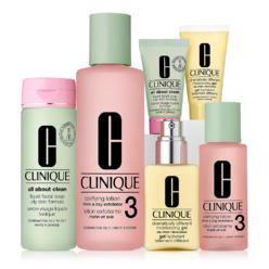 Clinique 6pc Skin Care Set - Facial Soap, Clarifiying Lotion 3 - New