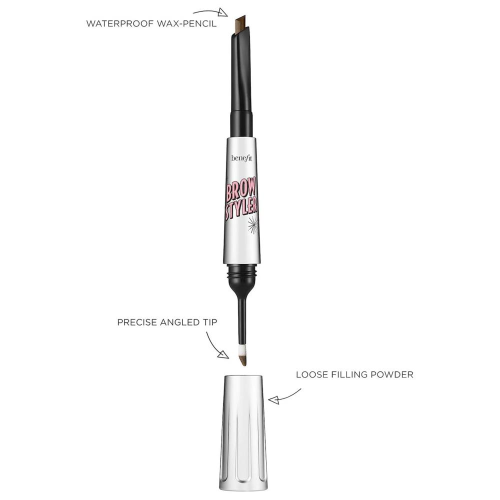 Benefit Brow Styler Multitasking Pencil & Powder Duo Warm Auburn New