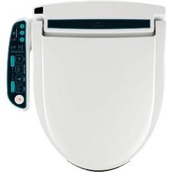 BidetMate 2000 Series Electric Bidet Heated Smart Toilet Seat with Unlimited Heated Water, Side Control Panel, and Dryer - Round