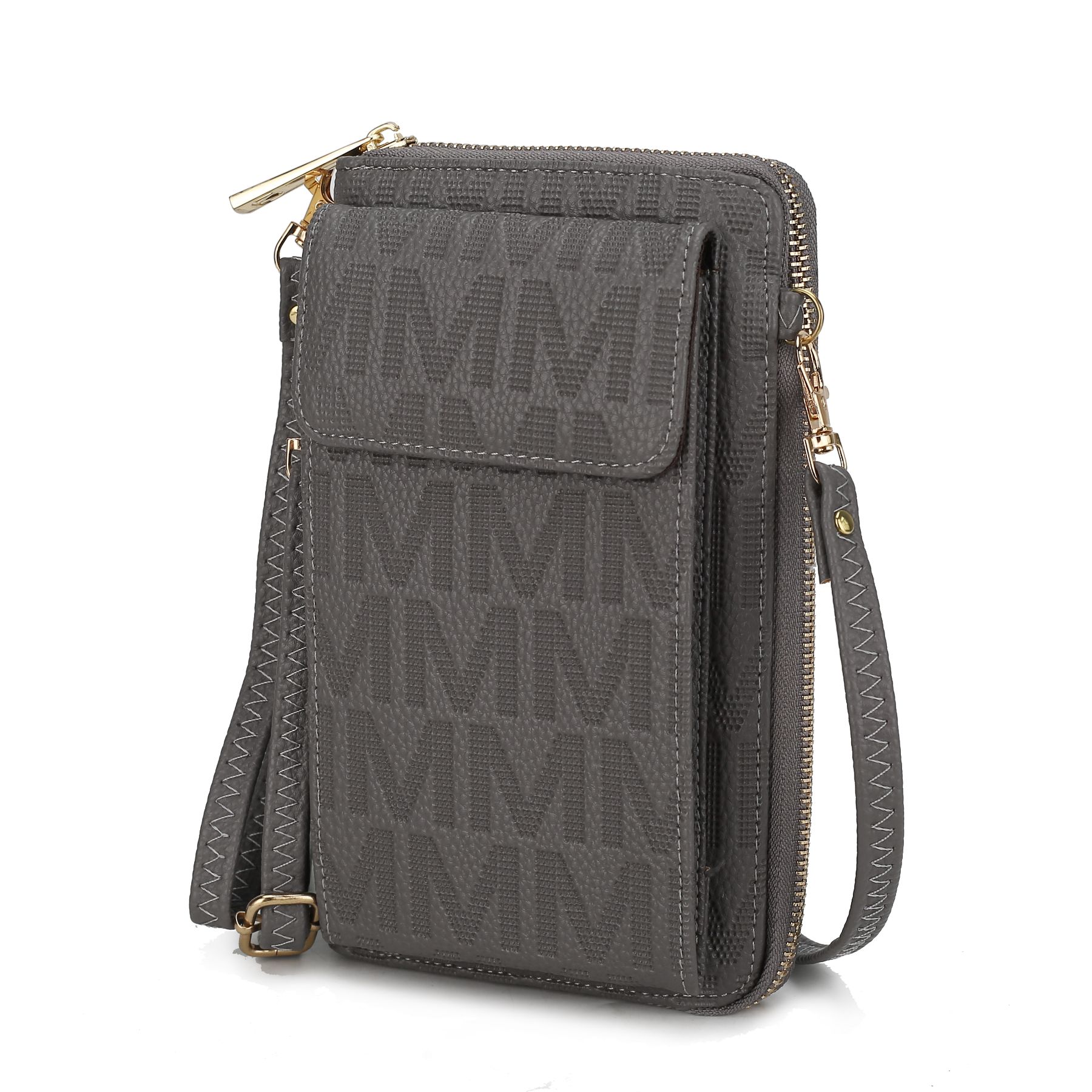 MKF Collection by Mia K Caddy Vegan Leather Women’s Phone Wallet Crossbody