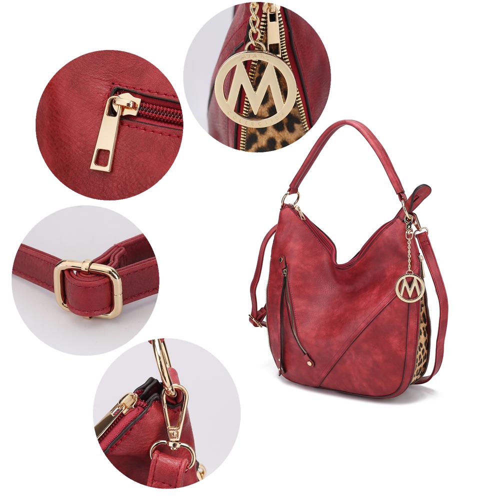 MKF Collection by Mia K Lisanna Vegan Leather Hobo bag