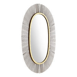 Zuo Modern Juju Oval Mirror Black & Gold