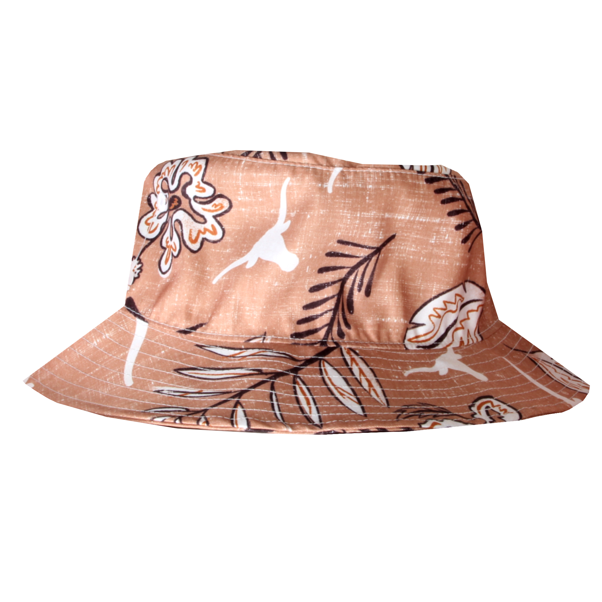 Wes And Willy Texas Longhorns Vintage Floral Bucket Hat