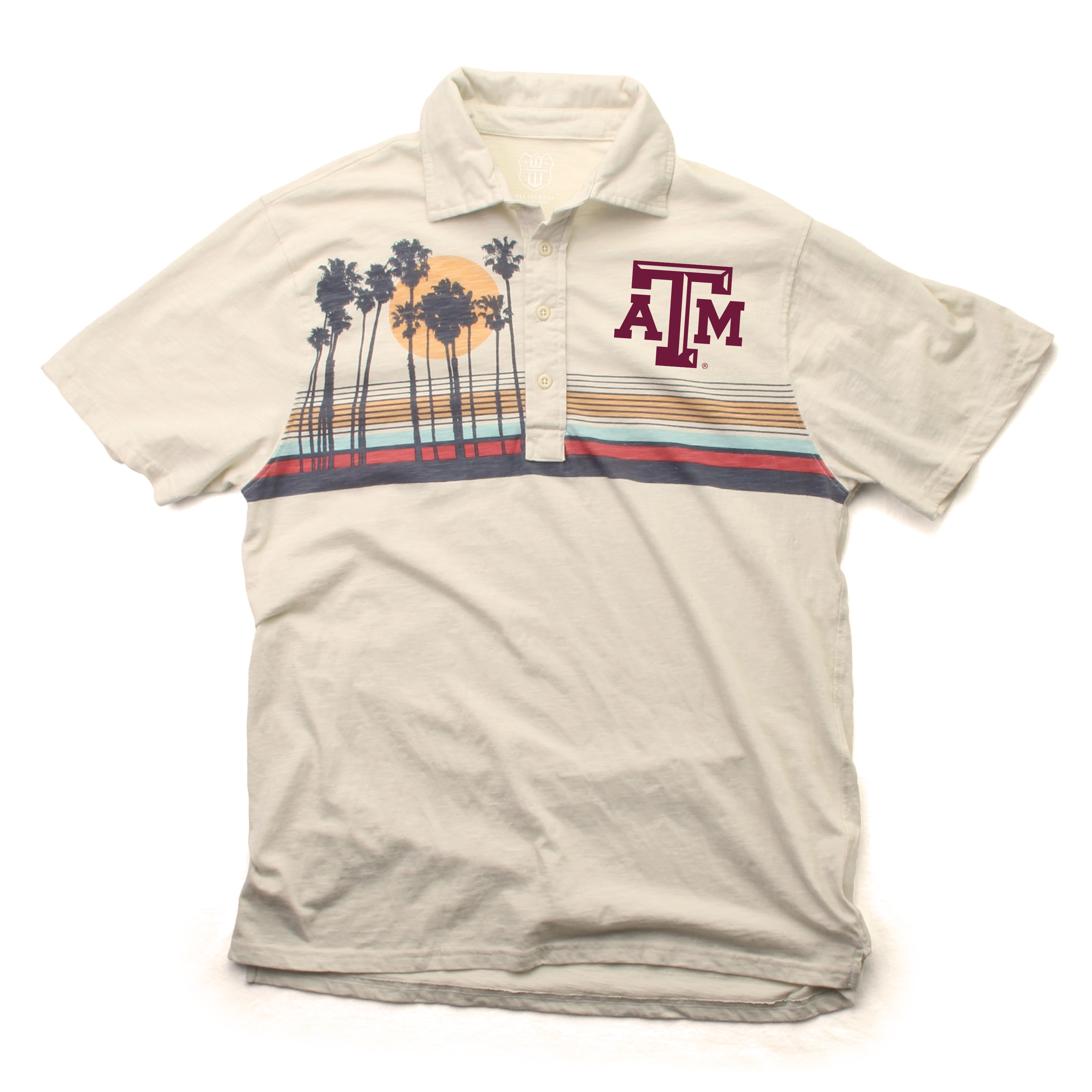 Wes And Willy Texas A&M Aggies Mens Island Polo